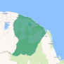 Carte de la Guyane